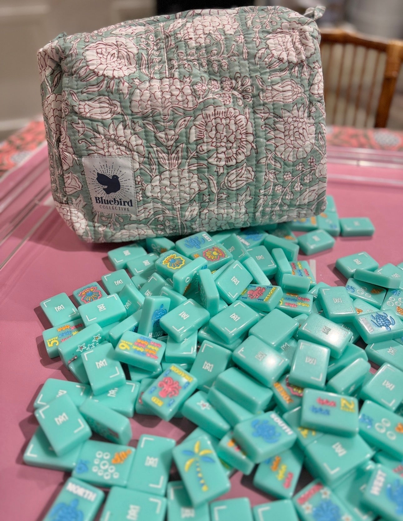Sea Breeze Mahjong Tile Bag